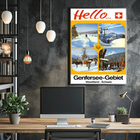 Hello from the Genfersee-Gebiet Poster