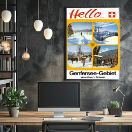 Hello from the Genfersee-Gebiet Poster