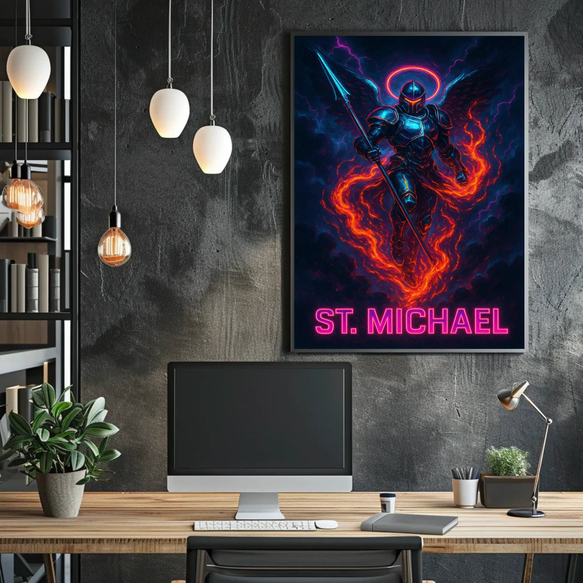 St. Michael The Celestial Warrior Poster