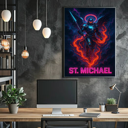 St. Michael The Celestial Warrior Poster