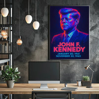 John F Kennedy Vintage Collectors Poster
