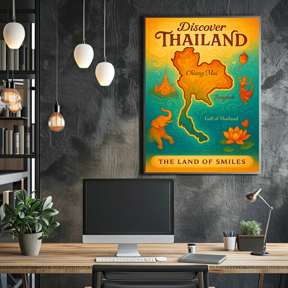 Thailand Travel Landmarks Culture Posters Poster
