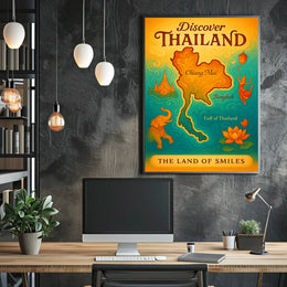 Thailand Travel Landmarks Culture Posters Poster