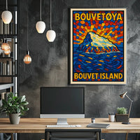 Bouvet Island A Stained Glass Tribute Poster
