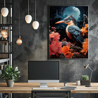 Enchanted Night Bird Poster
