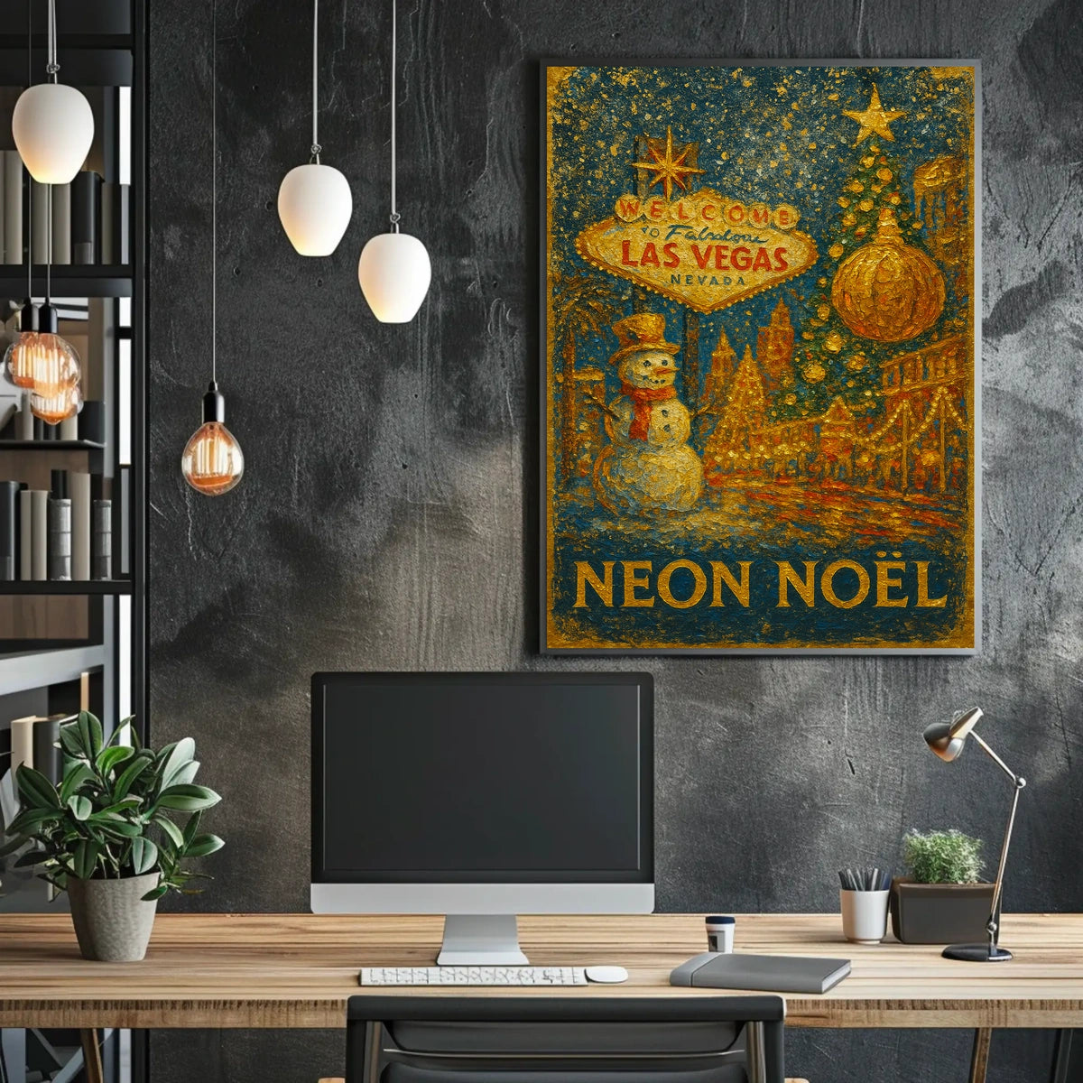 Neon Noël In Las Vegas Poster