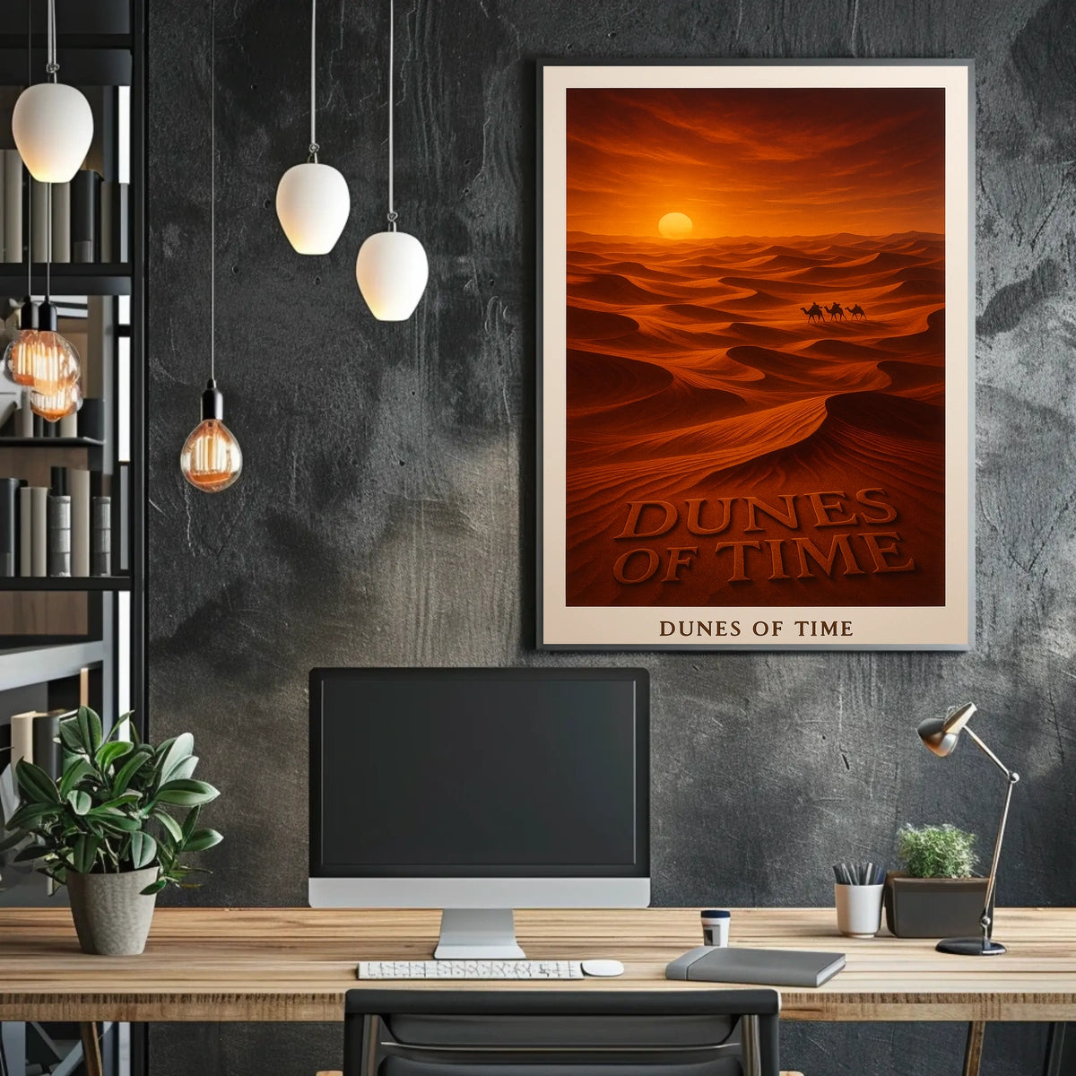 Dunes of Time: Scenic Adventure Travel Poster