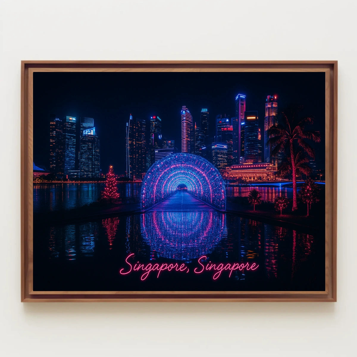 Neon Nights in Singapore Poster
