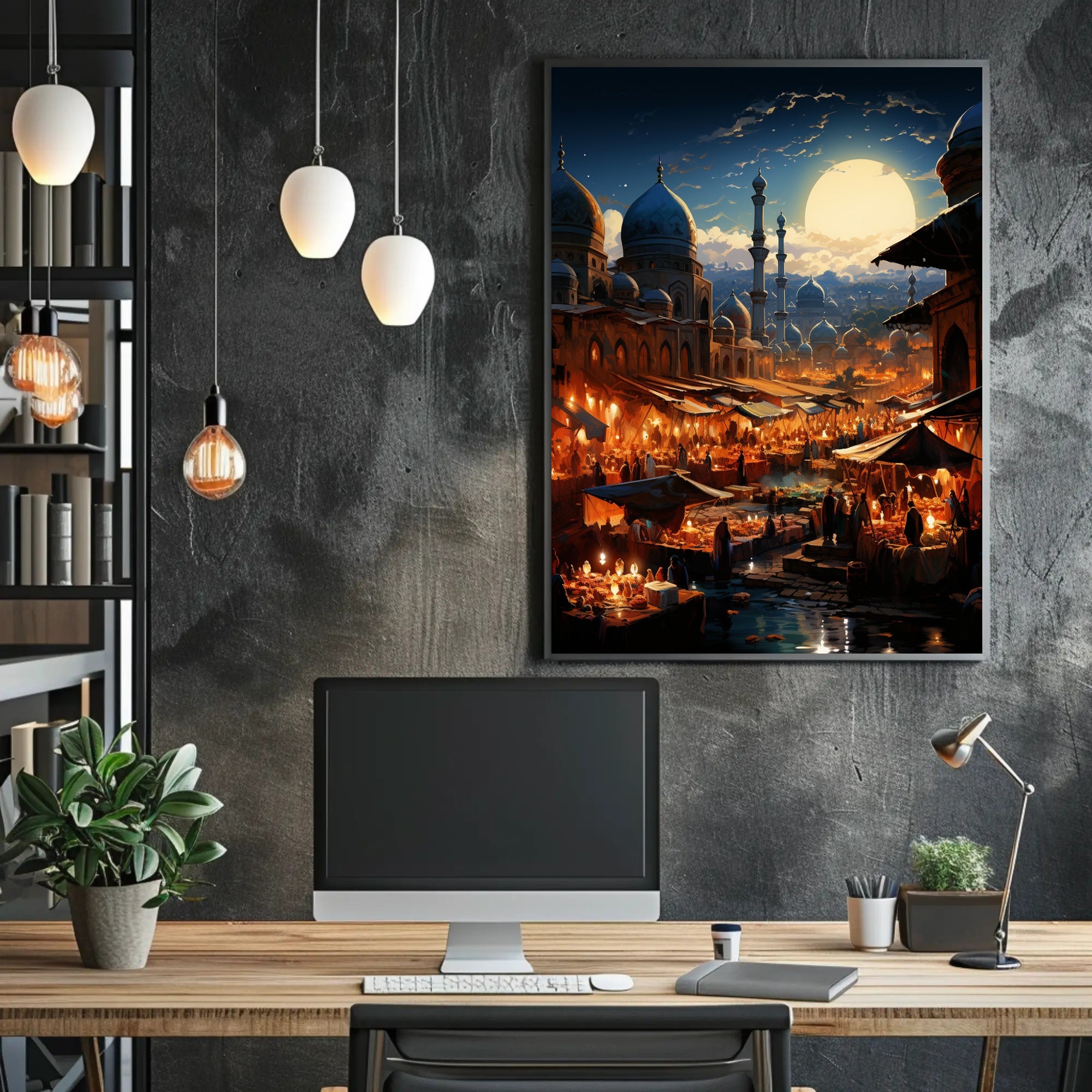 Moonlit Bazaar Poster