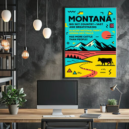 Montana Big Sky Country Poster