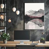 Serene Mountain Reflections Poster