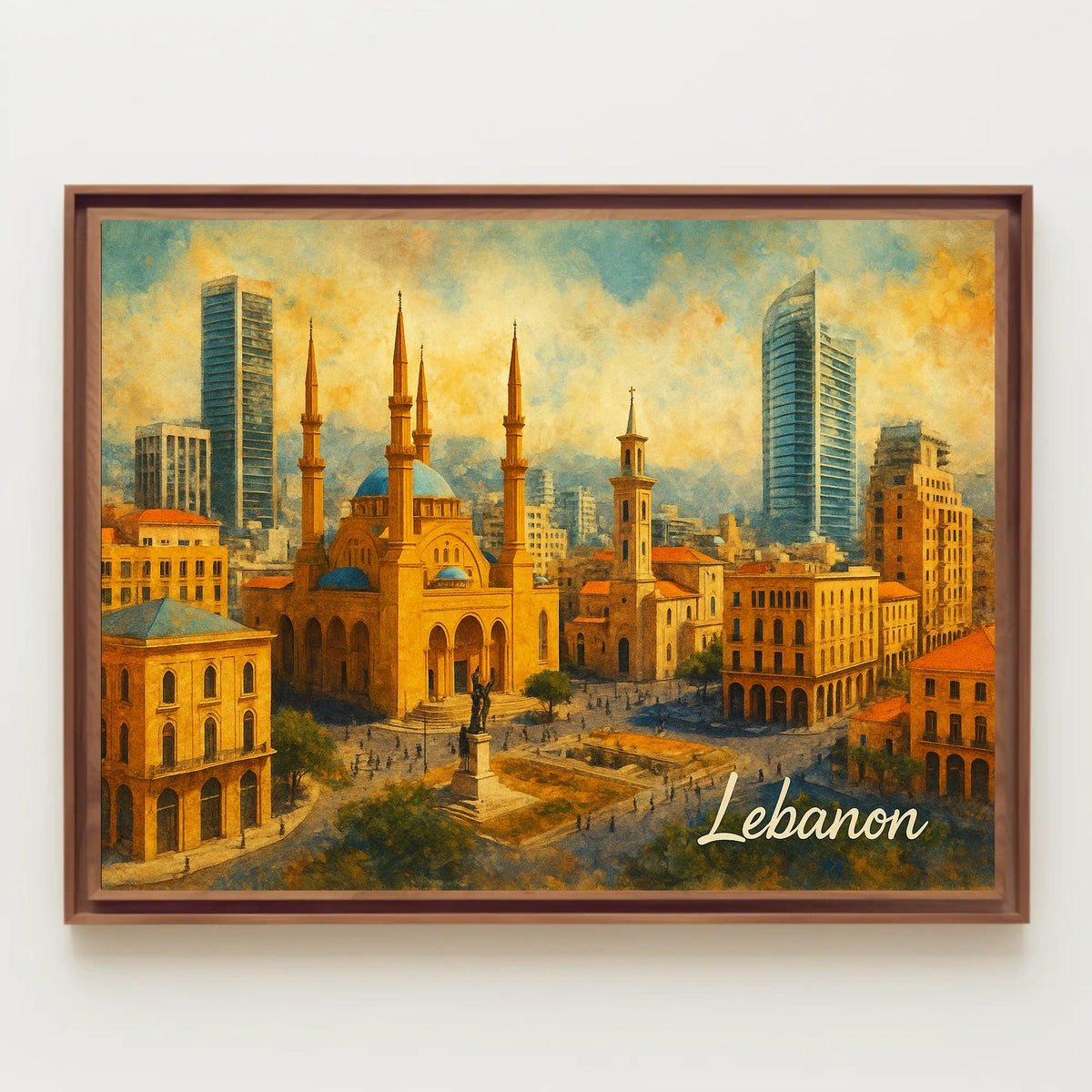 Beirut Cityscape Poster