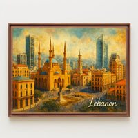 Beirut Cityscape Poster