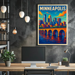 Minneapolis Skyline Poster