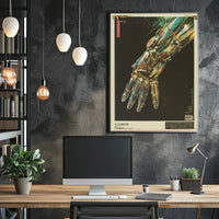 Futuristic Robotic Hand Art Print Poster for Home Decor PosterGoat