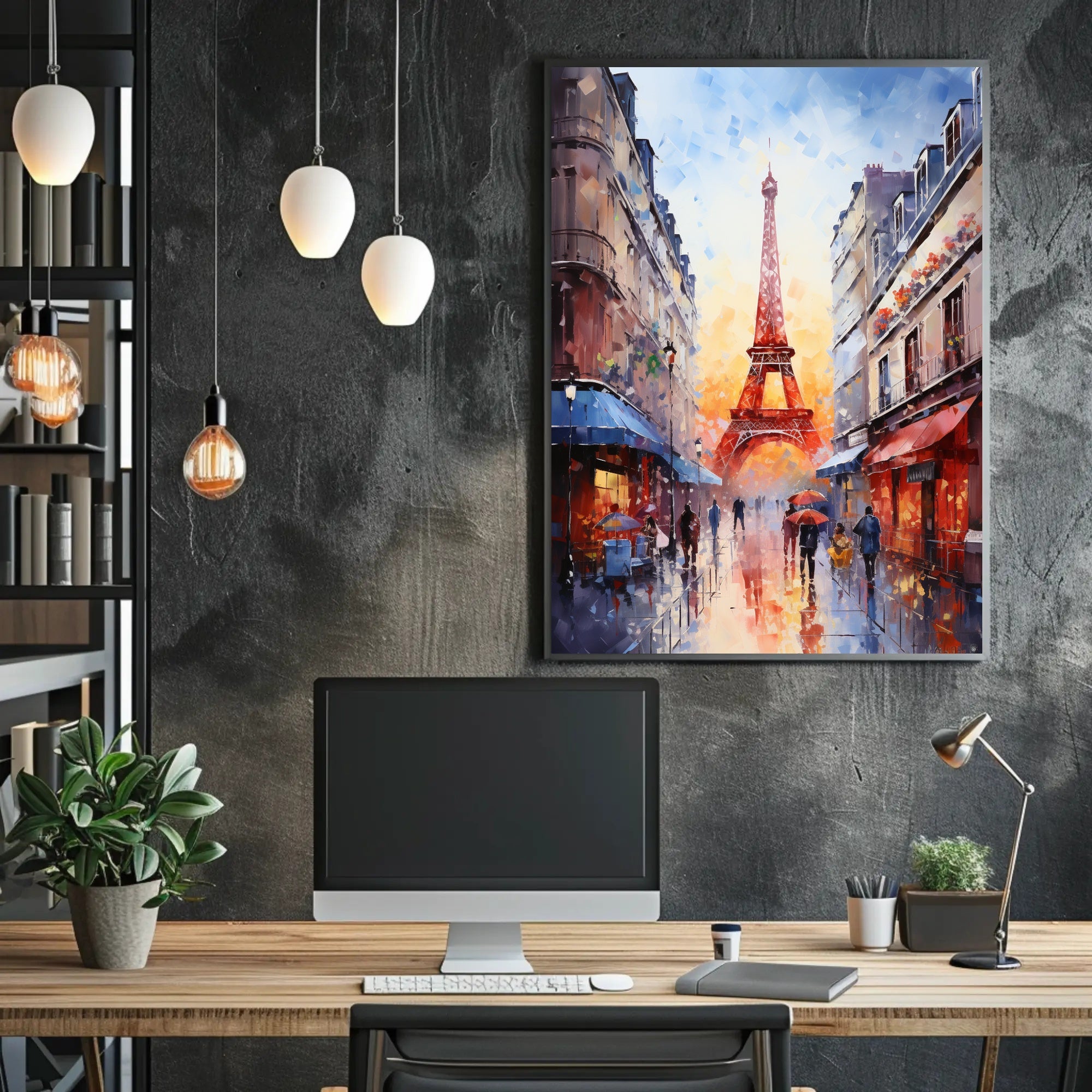 Parisian Street Scene Poster