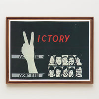 Victory Poster with Peace Symbol Poster