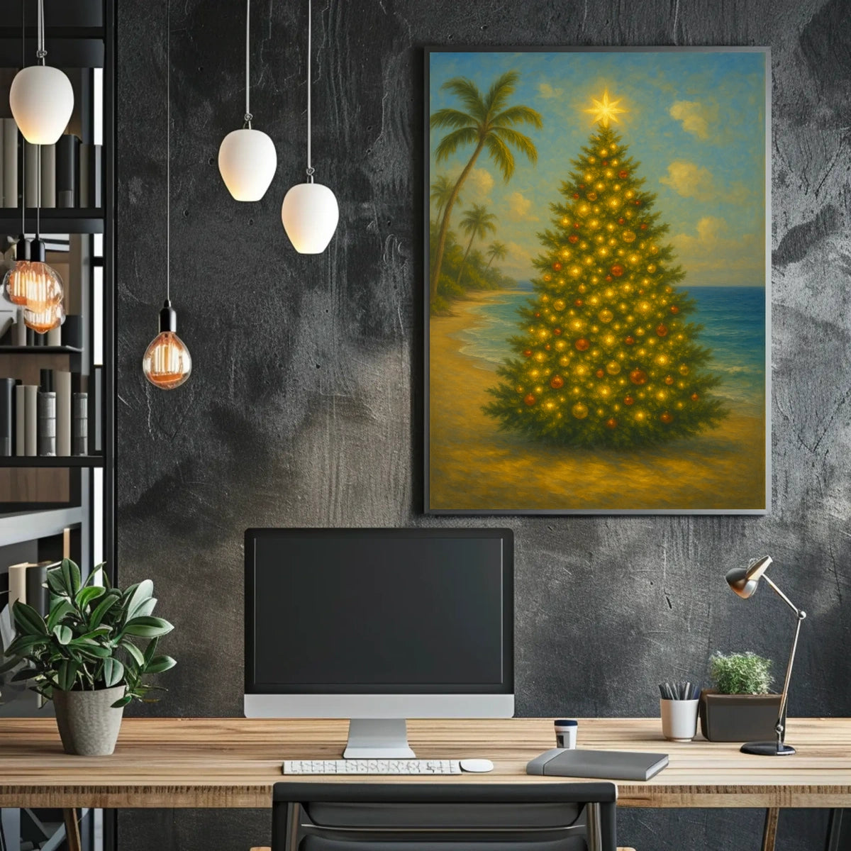 Tropical Christmas Poster