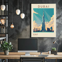 Iconic Skyline of Dubai Poster
