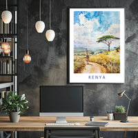 Serene Kenyan Landscape Poster PosterGoat