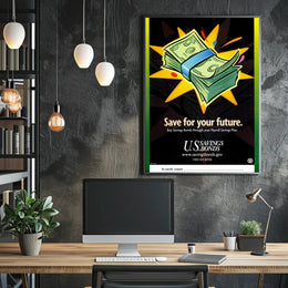 Save for Your Future with U.S. Savings Bonds Poster PosterGoat