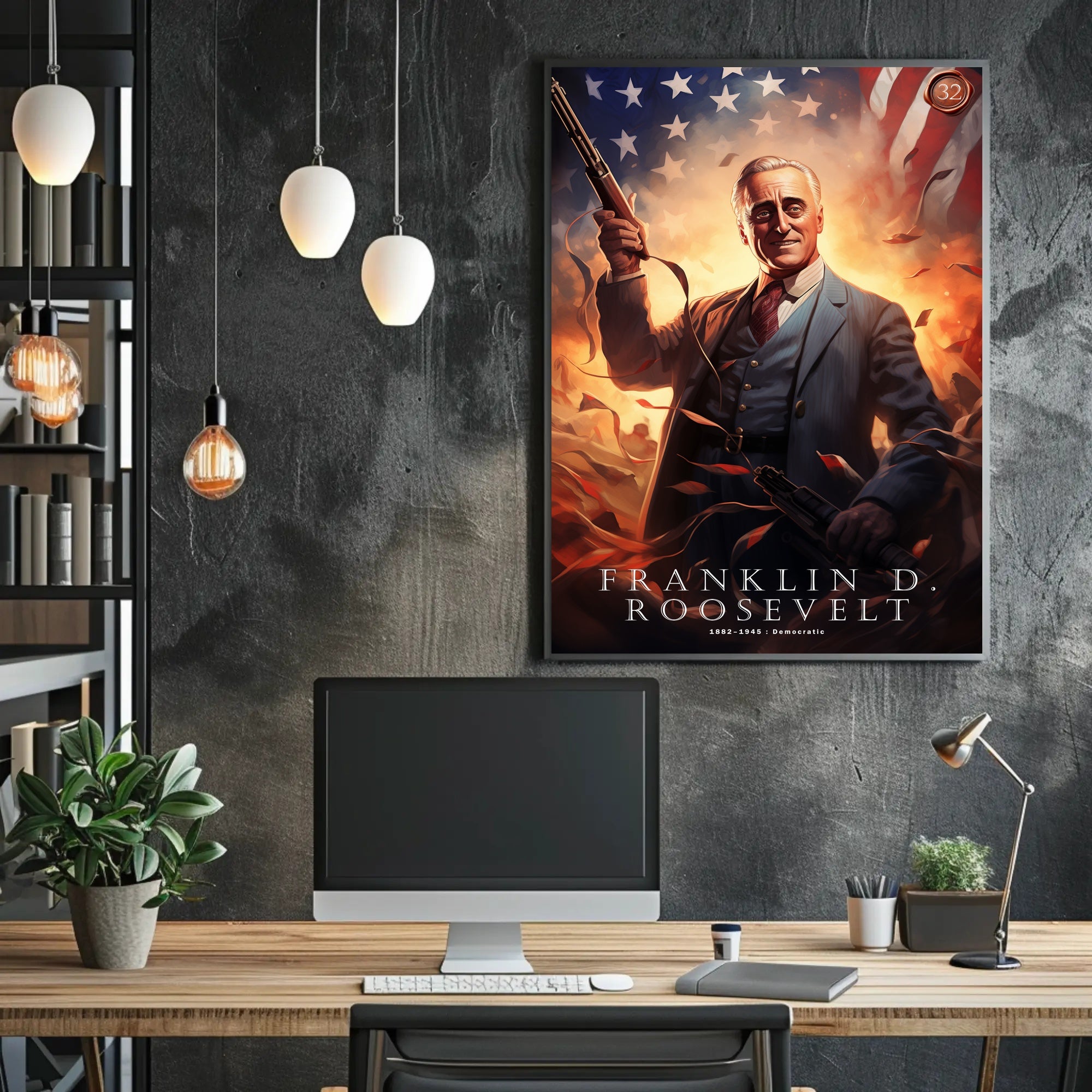 Franklin D. Roosevelt: A Pivotal Leader Poster