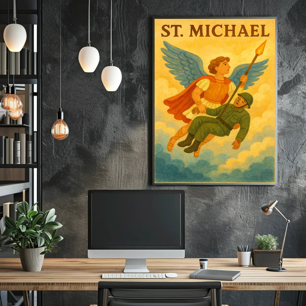 St. Michael Archangel Spiritual Art Poster