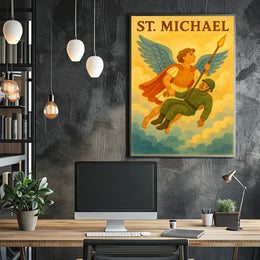 St. Michael Archangel Spiritual Art Poster