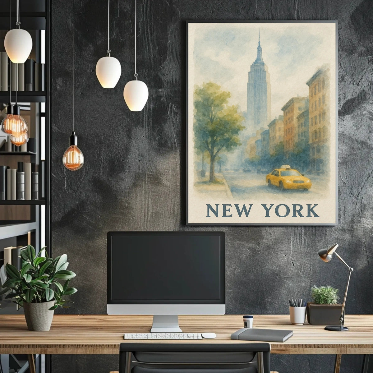 New York Cityscape Poster
