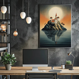 Enchanted Island Church Poster PosterGoat
