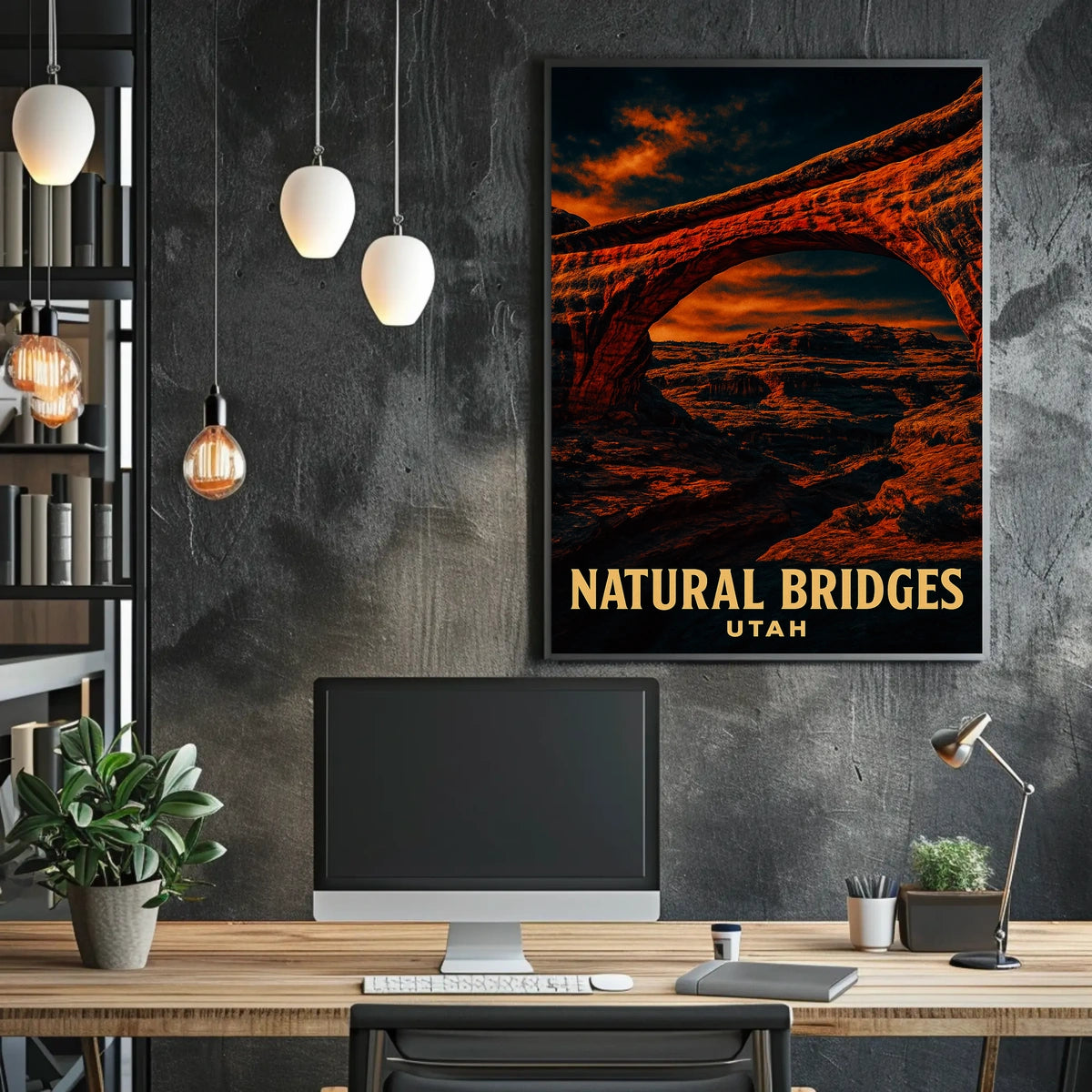 Natural Bridges of Utah Poster