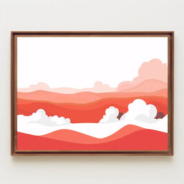 Abstract Desert Landscape Minimalist Poster Art Print