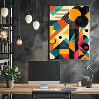Modern Abstract Geometric Art Print - Abstract or Artistic Poster