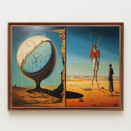 Surreal Time and Landscape Elements Abstract or Artistic Poster