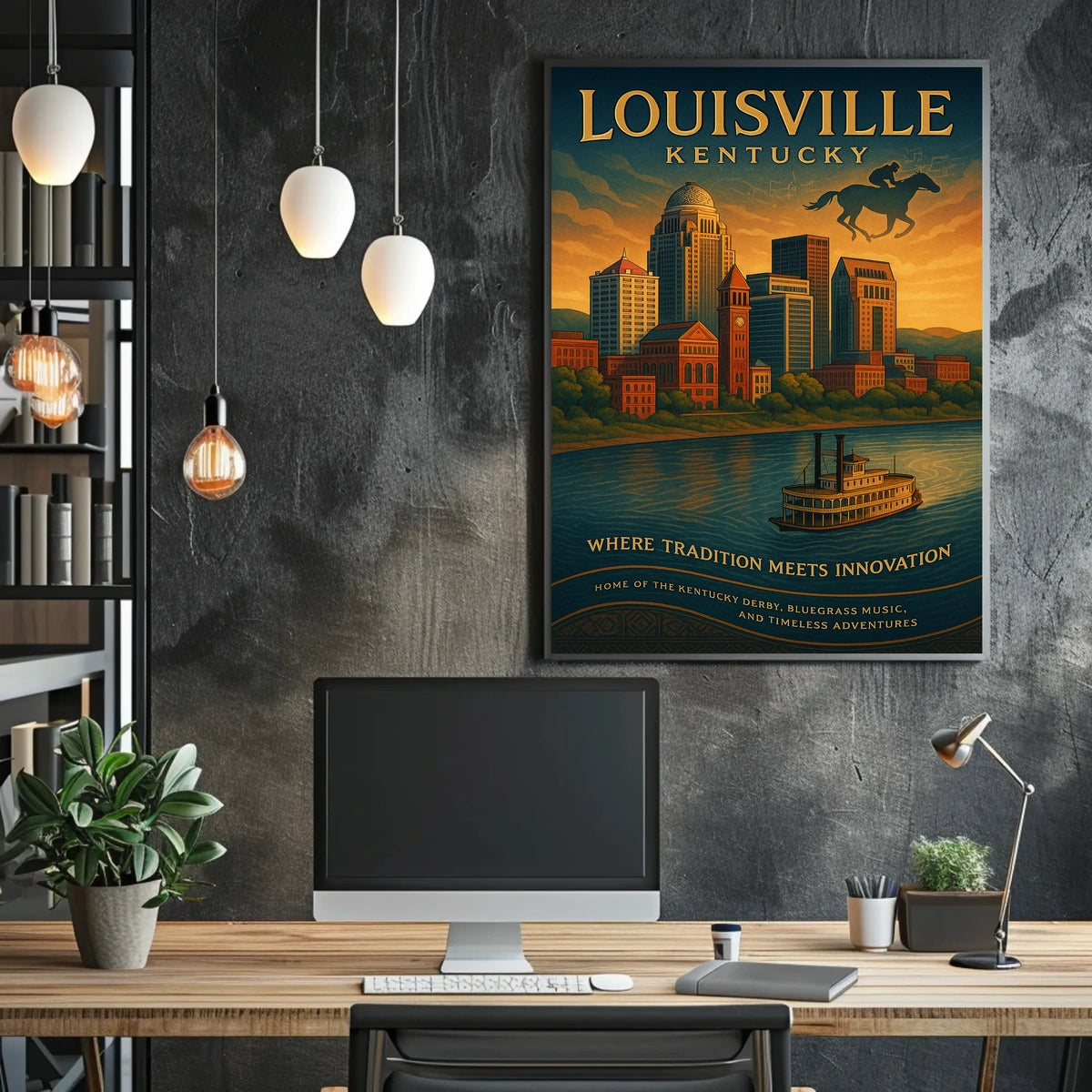 Louisville, Kentucky Where Tradition Meets Innovation Poster