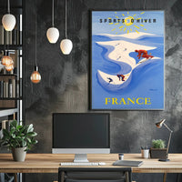 Winter Sports in France Poster PosterGoat