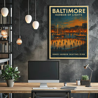 Baltimore Harbor Of Lights Poster