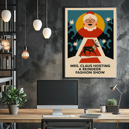 Mrs. Claus Reindeer Show: Festive Holiday Event Poster