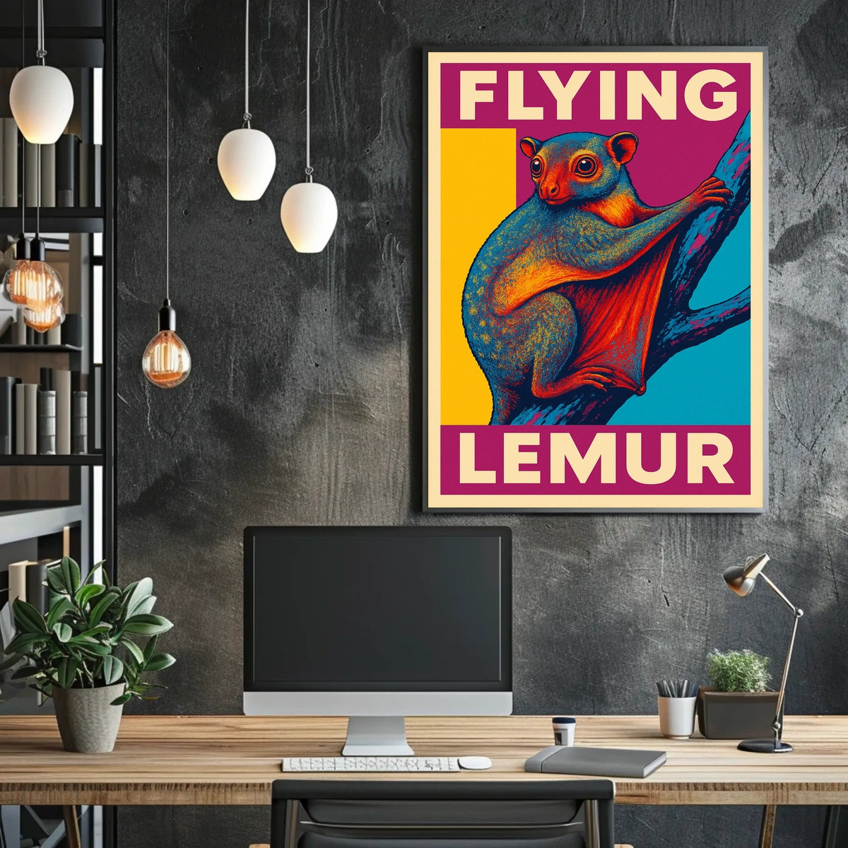 Flying Lemur Poster
