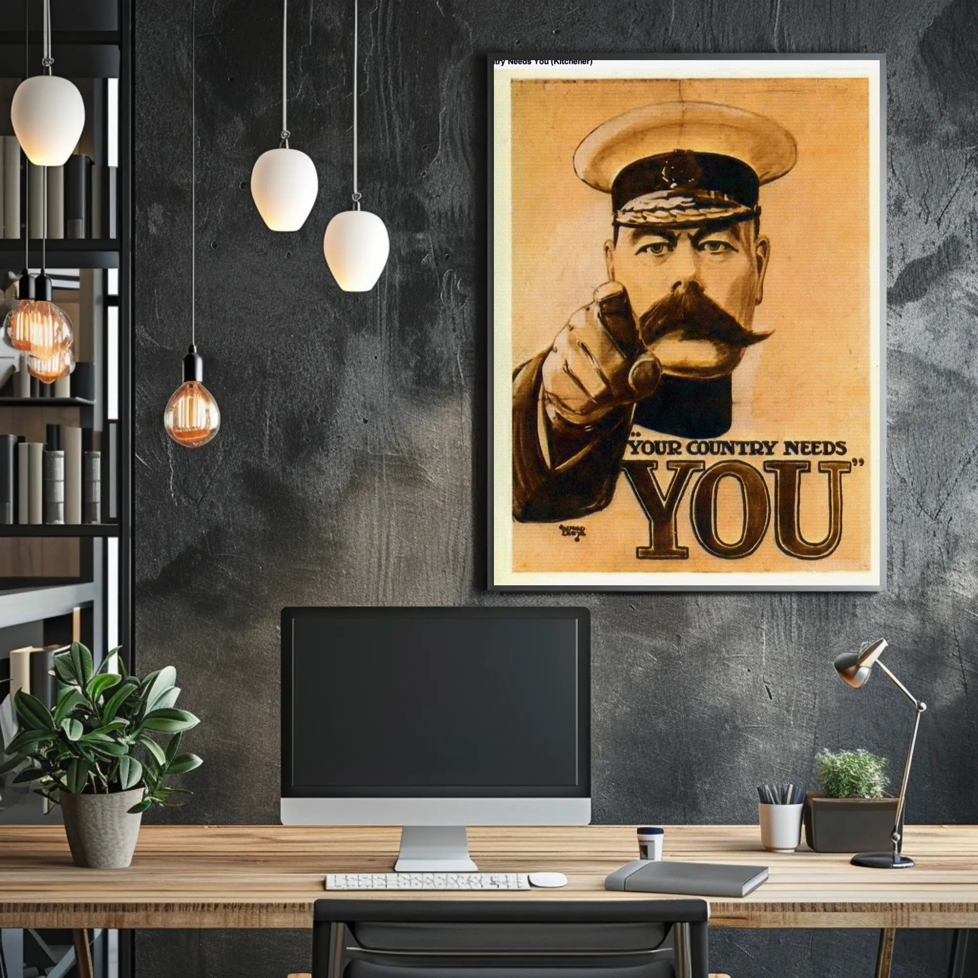 Vintage Military 'Your Country Needs You' Recruitment Poster
