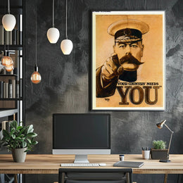 Vintage Military 'Your Country Needs You' Recruitment Poster