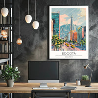 Vibrant Bogotá Cityscape Poster PosterGoat