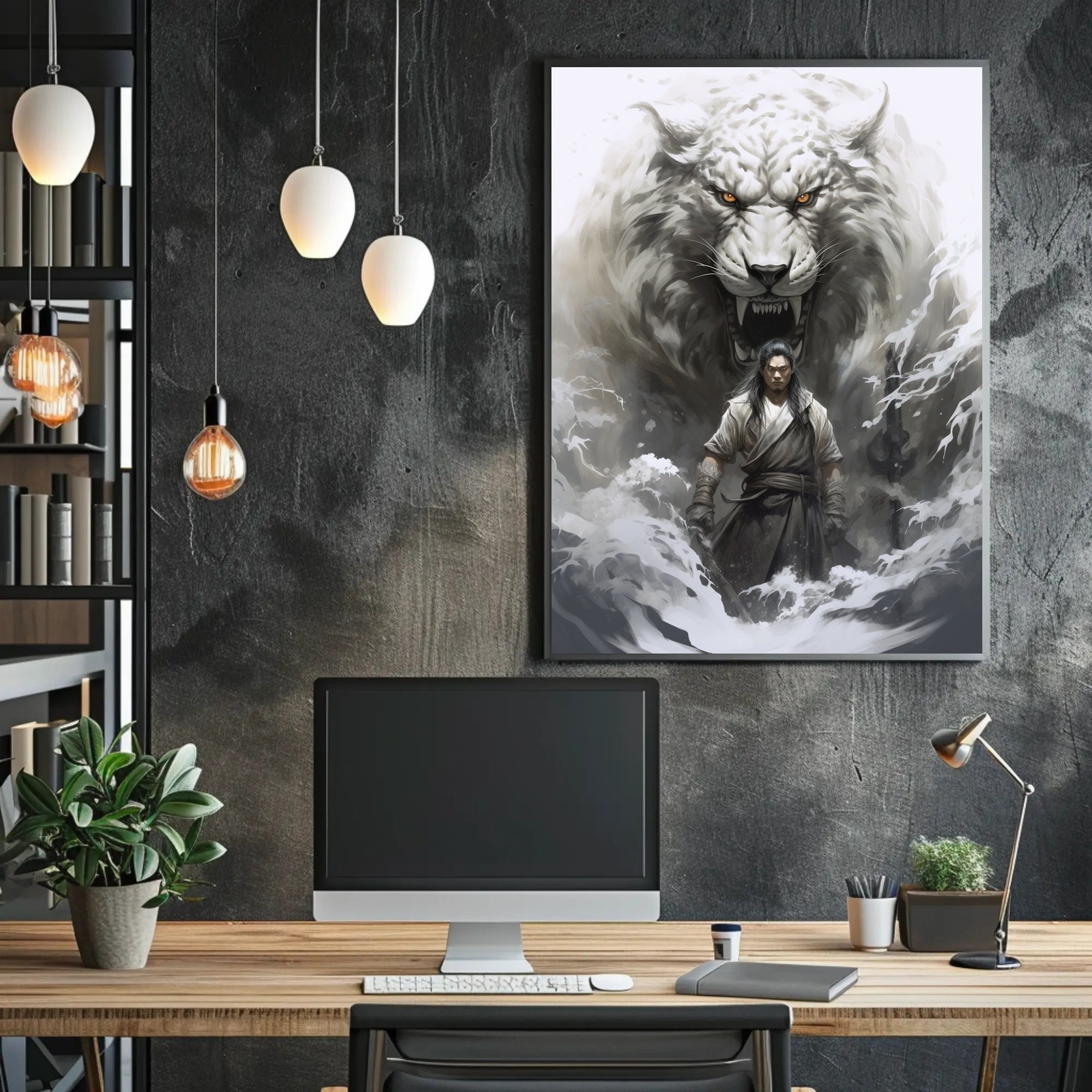 Warrior And The White Tiger Poster
