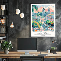 Vibrant Montreal Poster PosterGoat