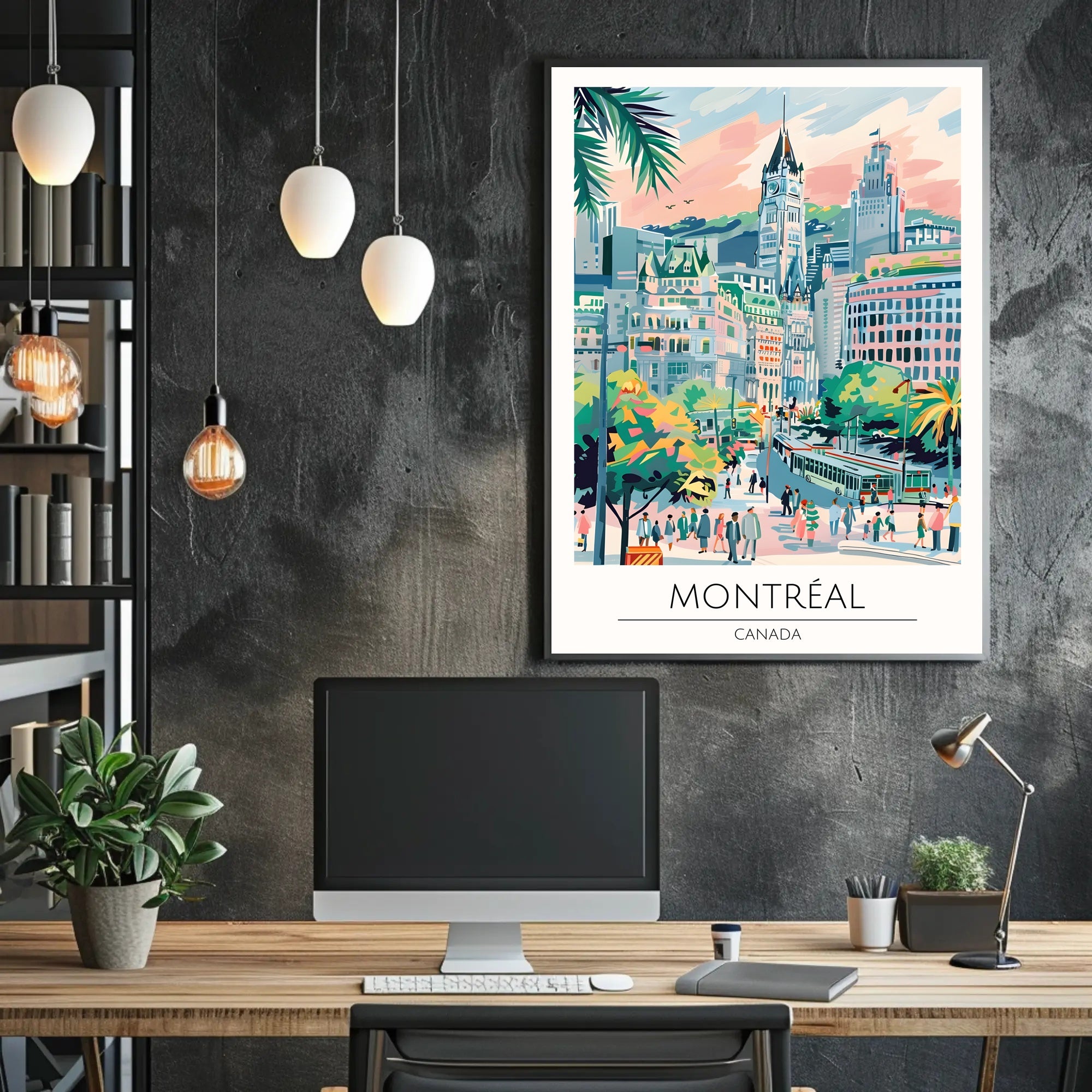 Vibrant Montreal Poster PosterGoat