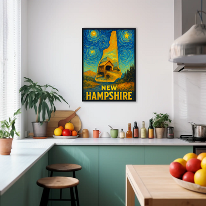 New Jersey Starry Night Poster