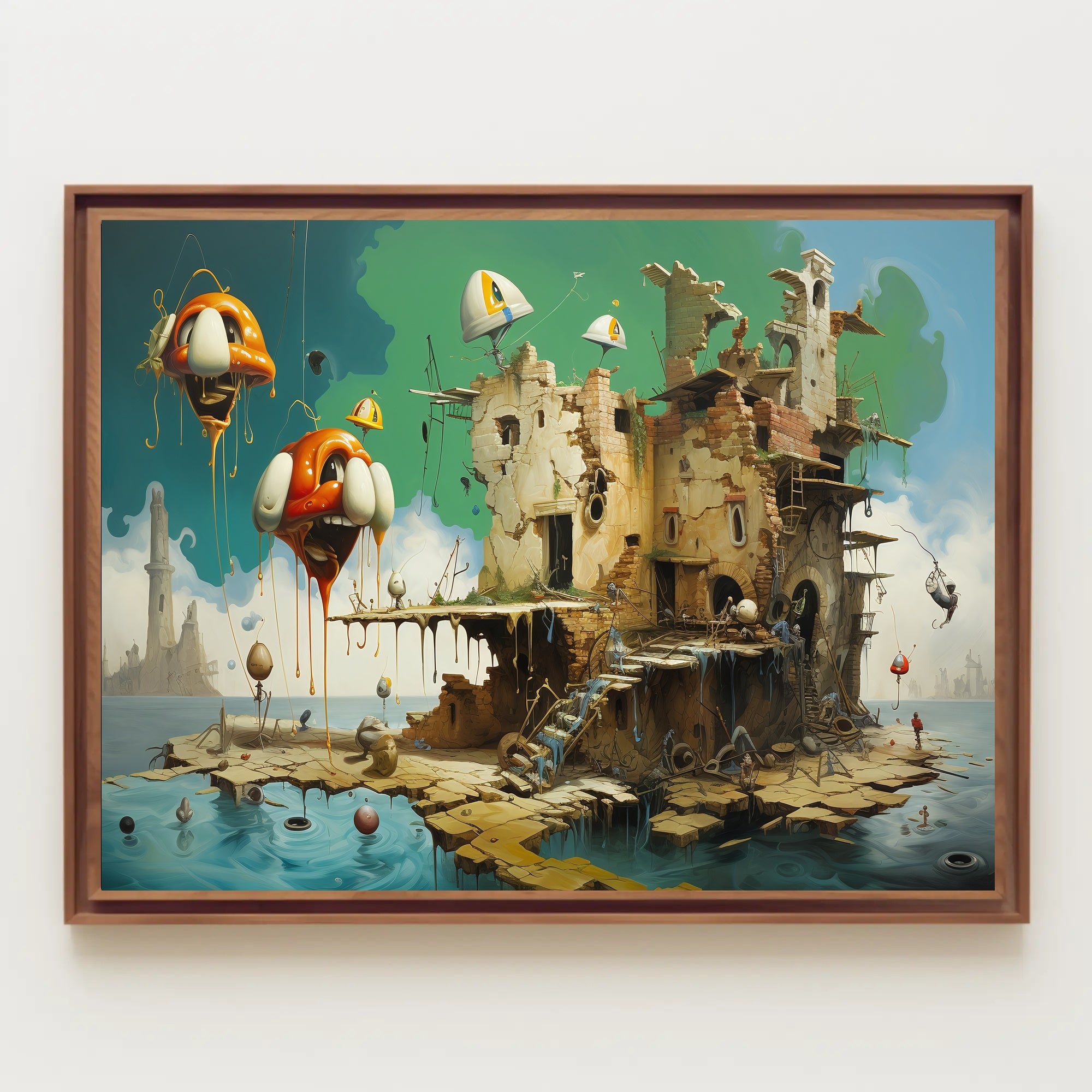 Surrealistic Dreamscape Art Poster, Fantasy or Mythology Poster