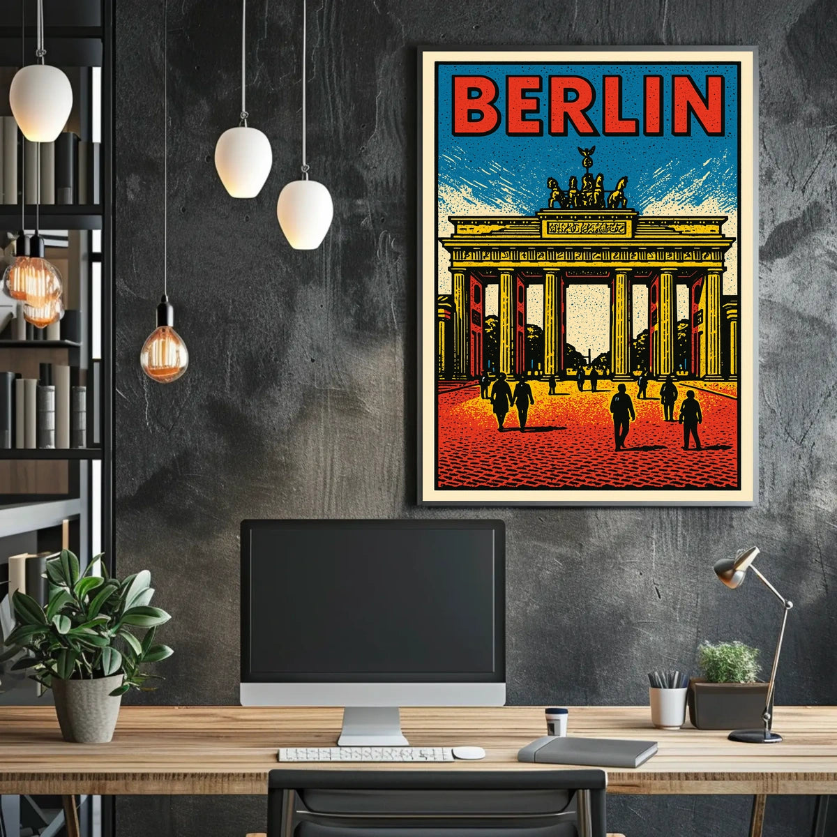 Berlin Iconic Landmark Poster