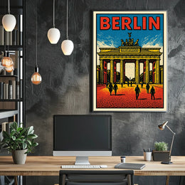 Berlin Iconic Landmark Poster