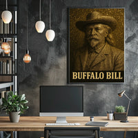 Buffalo Bill Western Portrait: Cultural or Heritage Poster